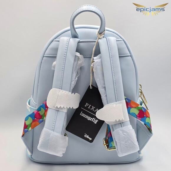 Loungefly Disney Pixar Up Carl & Ellie Balloon Mini Backpack Bag with Coin Purse - Picture 6 of 7